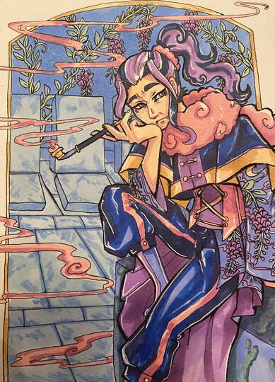 Hako Graveyard Original Character Print